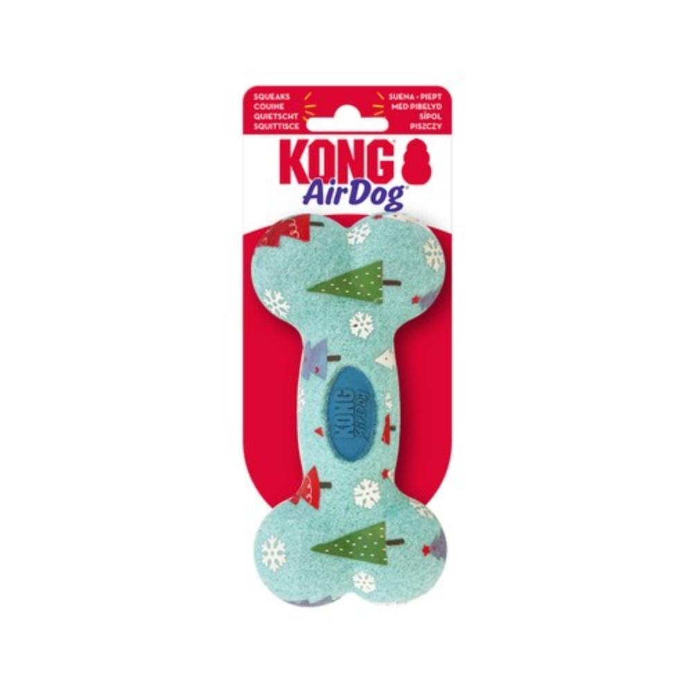 KONG Holiday Airdog Squeaker Bone Medium Size Dog Toy- NWT